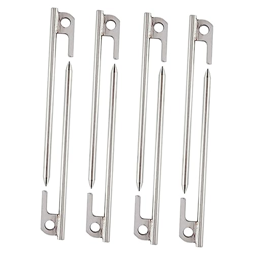 VICASKY 8 Stück Zeltheringe Camping Heringe für Zelt Überdachung Pavillon Robust für Harten Boden Einfach zu Entfernen und Wiederverwendbar VICASKY 8 Stück Zeltheringe Camping Heringe für Zelt Überdachung Pavillon Robust für Harten Boden Einfach zu Entfernen und Wiederverwendbar von VICASKY