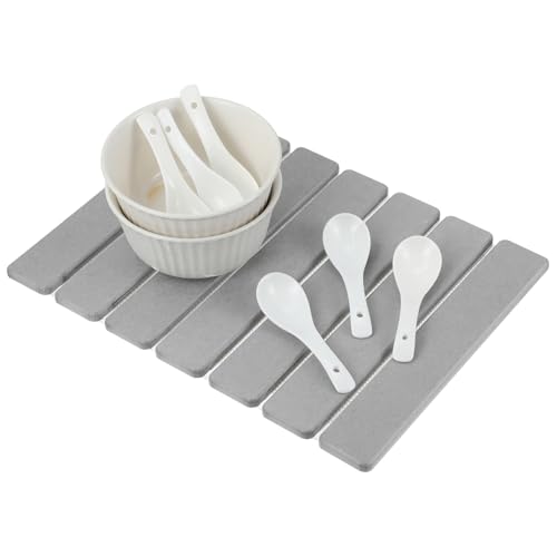 VICASKY Abtropfmatte Küche Schnell Trocknende Kieselgur Matte Faltbar Wasserabsorbierend Hitzebeständig für Arbeitsplatte Geschirr Tassen Flaschen VICASKY Abtropfmatte Küche Schnell Trocknende Kieselgur Matte Faltbar Wasserabsorbierend Hitzebeständig für Arbeitsplatte Geschirr Tassen Flaschen von VICASKY