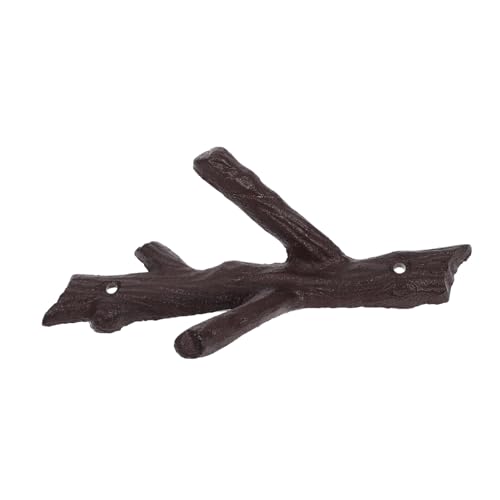 VICASKY Antiker Wandhaken aus Gusseisen Dekorativer Baumzweig Design Garderobenhaken Stabiler Schlüsselhalter Vintage Aufhängehaken für Flur und Zimmer Platzsparender Kleiderhaken von VICASKY