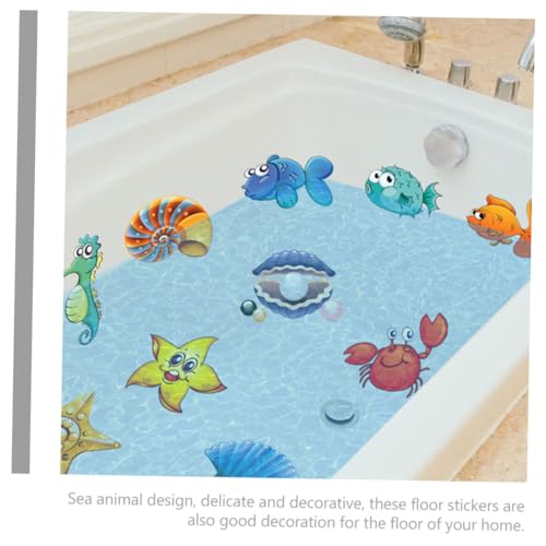 VICASKY Antirutsch Badewannen Aufkleber Meerestiere rutschfest Badezimmer Deko Badezimmerboden Bodenfliesen Sticker VICASKY Antirutsch Badewannen Aufkleber Meerestiere rutschfest Badezimmer Deko Badezimmerboden Bodenfliesen Sticker von VICASKY