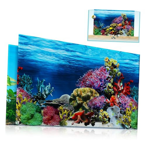 VICASKY Aquarium Hintergrundaufkleber Meeresszenerie Wandtattoo Selbstklebend für Fischglas Tank Glasoberfläche VICASKY Aquarium Hintergrundaufkleber Meeresszenerie Wandtattoo Selbstklebend für Fischglas Tank Glasoberfläche von VICASKY