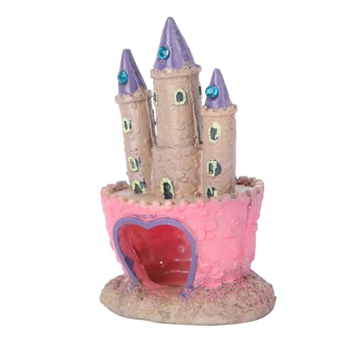 VICASKY Aquarium Schloss Deko Fischversteck Cartoon Schloss Modell Fischbecken Ornament Sicher für Süß- und Meerwasser Langlebige Unterwasserdekoration Einfach zu Reinigen VICASKY Aquarium Schloss Deko Fischversteck Cartoon Schloss Modell Fischbecken Ornament Sicher für Süß- und Meerwasser Langlebige Unterwasserdekoration Einfach zu Reinigen von VICASKY
