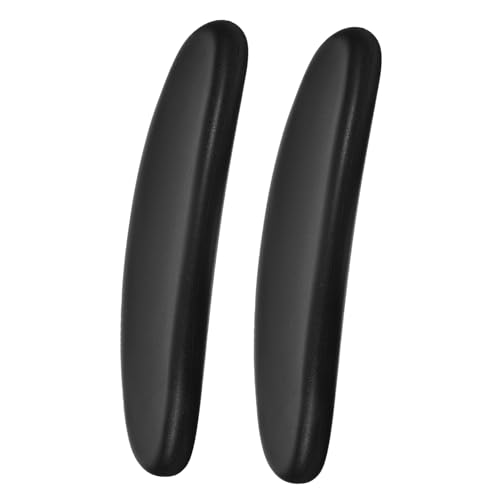 VICASKY Armlehnenpolster PU Schaumstoff für Bürostühle Ergonomische Armauflagen zur Druckentlastung und Bequem für Drehstühle Schwarz von VICASKY