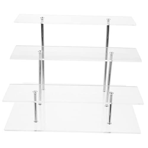 VICASKY Aufbewahrungsdisplay Regal für Kosmetik Schmuck Transparentes Stabiles Design für Einfache Organisation und Ansprechende Präsentation von Ornamenten und von VICASKY