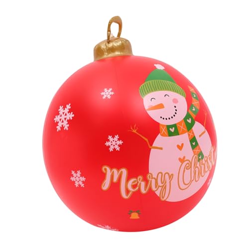 VICASKY Aufblasbare Große Weihnachtskugel aus PVC Wetterfeste Outdoor Dekoration Langlebig Wiederverwendbar für Garten und Weihnachtsfeier Atmosphäre von VICASKY