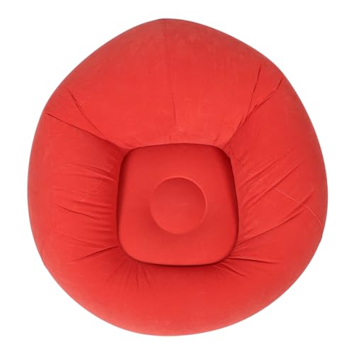 VICASKY Aufblasbarer Faltbarer Tragbarer Aufblasbarer Sitzsack mit Verstärktem Design Stabiler Unterstützung Wasserfest für Camping Outdoor Wohnzimmer Schlafzimmer Leseecke Rosa von VICASKY