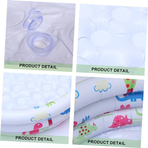 VICASKY Aufblasbares Schwimmbecken Für Junge Mädchen Cartoon-Muster Pool Runder Aufblasbarer Pool Mit Pumpe Für Zuhause Familie Kinderschwimmbecken von VICASKY