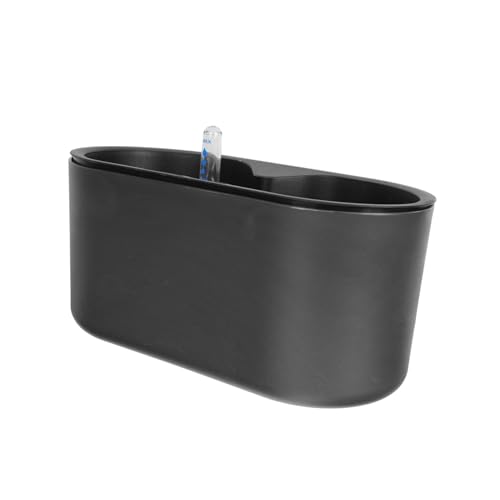 VICASKY Automatischer Selbstbewässerungs blumentopf mit Wasserstandsanzeige Langlebiger Pflanztopf für Innenbereich und Balkon Moderner Übertopf für Orchideen und Zimmerpflanzen Schwarz VICASKY Automatischer Selbstbewässerungs blumentopf mit Wasserstandsanzeige Langlebiger Pflanztopf für Innenbereich und Balkon Moderner Übertopf für Orchideen und Zimmerpflanzen Schwarz von VICASKY