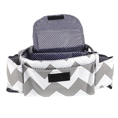 VICASKY Babywagen Organizer Tasche mit Flaschenhalter Multifunktionaler Kinderwagen Aufbewahrung aus Strapazierfähigem Polyester Große Kapazität Praktisch für Spaziergänge und Alltag von VICASKY