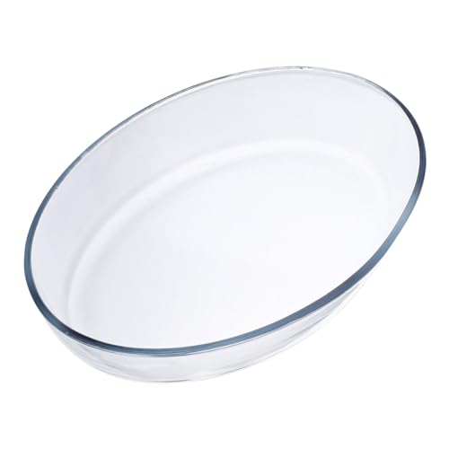 VICASKY Backform aus Hitzebeständigem Oval für Ofen Mikrowelle Kühlschrank Bruchsicher Leicht zu Reinigen für Kuchen und Aufläufe von VICASKY