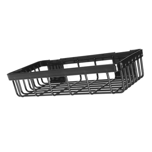 VICASKY Badezimmer Wandregal ohne Bohren Hohl Drainage Wandmontierter Organizer Multifunktionales Ablagefach für Duschutensilien Platzsparend Modernes Design Schwarz von VICASKY