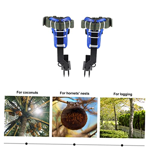 VICASKY Baumklettern Spikes Baumsteigeisen aus Anti rutsch Klettern Werkzeug für Garten Obsternte Jagd und Outdoor Survival mit Elastischen Bändern Langlebig und Rostfrei von VICASKY