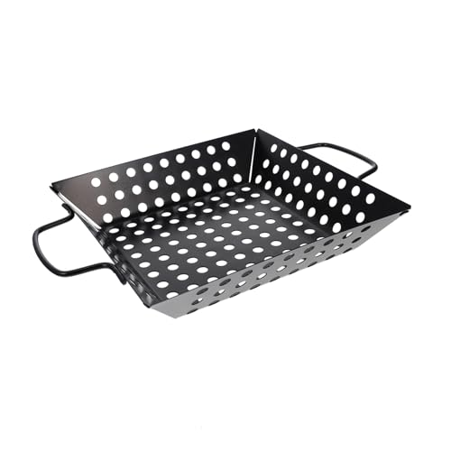 VICASKY Bbq Grillpfanne mit Antihaftbeschichtung Gleichmäßiger Hitzeverteilung Hohe Hitzebeständigkeit Robustes Material für Outdoor Grillen Praktische Gemüsepfanne für Gasgrills VICASKY Bbq Grillpfanne mit Antihaftbeschichtung Gleichmäßiger Hitzeverteilung Hohe Hitzebeständigkeit Robustes Material für Outdoor Grillen Praktische Gemüsepfanne für Gasgrills von VICASKY