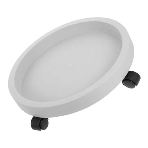 VICASKY Blumentopfständer mit Universalrädern Runder Pflanzroller aus Robustem Mobiler Pflanzenuntersetzer mit Drehbaren Einfach zu Reinigen für Innen und Außen Geeignet von VICASKY