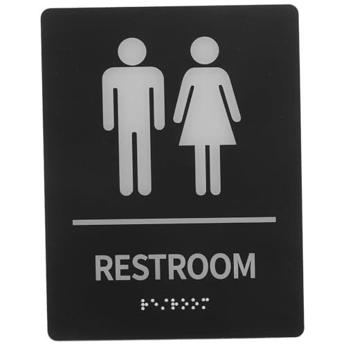 VICASKY Braille Toilettenschild aus Robustem Kunststoff Selbstklebend mit Klarer Kontrastreicher Gestaltung für Barrierefreie Wc Kennzeichnung Öffentlicher Sanitärbereiche VICASKY Braille Toilettenschild aus Robustem Kunststoff Selbstklebend mit Klarer Kontrastreicher Gestaltung für Barrierefreie Wc Kennzeichnung Öffentlicher Sanitärbereiche von VICASKY