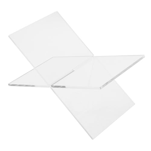 VICASKY Buchstütze Transparent Robust Rutschfest Vielseitiger Buchhalter für Kochbücher Rezepte Magazine Büro Küche von VICASKY