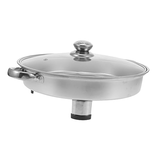 VICASKY Buffetwärmer aus mit Glasdeckel Runder Servierteller für Indoor und Outdoor Veranstaltungen für Gebackenen Fisch und Buffetgerichte Leicht und Praktisch für Einfache Handhabung VICASKY Buffetwärmer aus mit Glasdeckel Runder Servierteller für Indoor und Outdoor Veranstaltungen für Gebackenen Fisch und Buffetgerichte Leicht und Praktisch für Einfache Handhabung von VICASKY