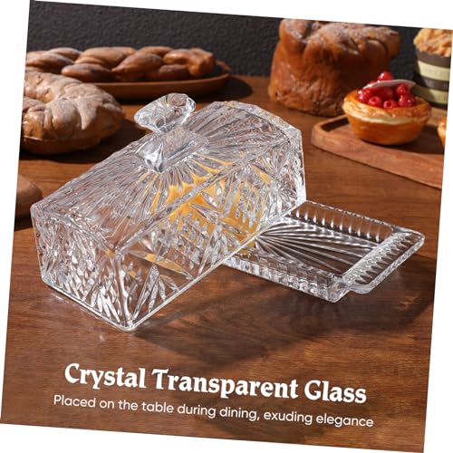 VICASKY Butterdose Rechteckig mit Deckel Transparente Aufbewahrungsbox für Butter und Käse Stilvolles Tableware Langlebiges Material Geeignet für Geburtstagsfeiern und Geschenke VICASKY Butterdose Rechteckig mit Deckel Transparente Aufbewahrungsbox für Butter und Käse Stilvolles Tableware Langlebiges Material Geeignet für Geburtstagsfeiern und Geschenke von VICASKY