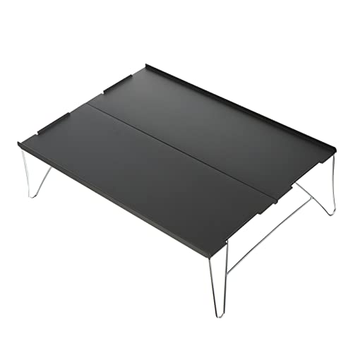 VICASKY Camping Klapptisch Aluminiumlegierung Ultraleichter Outdoor Tisch für Picknick Camping und Garten Tragbarkeit und Langlebigkeit Vereint für Outdoor Aktivitäten von VICASKY