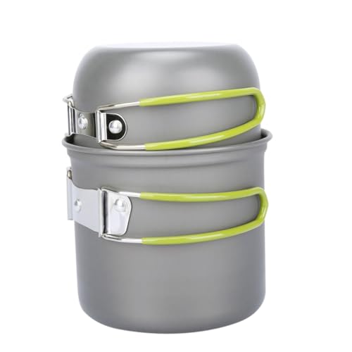 VICASKY Camping Kochset mit Tragbarem Holzofen Langlebiger Topf und Kocher für Outdoor Wandern und Picknick Grüne Griffe Kompakt Robust und Vielseitig für Camping und Heimgebrauch VICASKY Camping Kochset mit Tragbarem Holzofen Langlebiger Topf und Kocher für Outdoor Wandern und Picknick Grüne Griffe Kompakt Robust und Vielseitig für Camping und Heimgebrauch von VICASKY