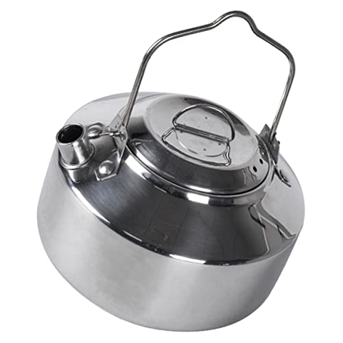 VICASKY Camping Wasserkocher Tragbarer Kessel für Tee Kaffee und Heiße Getränke Robuste und Rostfreie Konstruktion für Outdoor Aktivitäten und Reisen Großer Wassertank für Täglichen von VICASKY