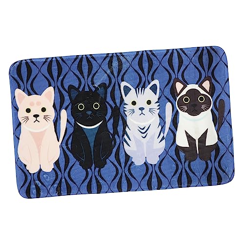VICASKY Cartoon Katzendesign Badematte rutschfest Hochwertiger Dicker Badezimmer Teppich für Wohnzimmer Schlafzimmer Küche und Eingangsbereich Dekorative Fußmatte mit Zufällige Farbe VICASKY Cartoon Katzendesign Badematte rutschfest Hochwertiger Dicker Badezimmer Teppich für Wohnzimmer Schlafzimmer Küche und Eingangsbereich Dekorative Fußmatte mit Zufällige Farbe von VICASKY