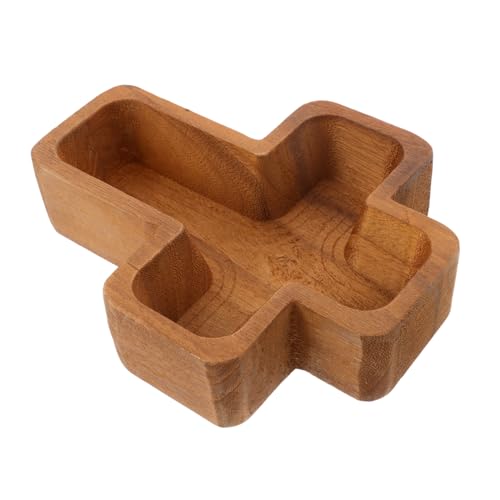 VICASKY Cross Geformtes Holztablett Natürliche Snackschale Servierplatte für Obst Süßigkeiten und Desserts Vielseitig Rustikal Dekorativ für Zuhause und Feier VICASKY Cross Geformtes Holztablett Natürliche Snackschale Servierplatte für Obst Süßigkeiten und Desserts Vielseitig Rustikal Dekorativ für Zuhause und Feier von VICASKY
