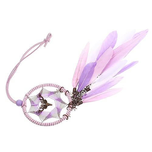 VICASKY Dekoration Schlafzimmer Bedroom Decoration tischläufer Boho Style Buntes baumelndes für Fenster Ornamente aus Wand Fenster Innenaufhängung Schleife Violett von VICASKY