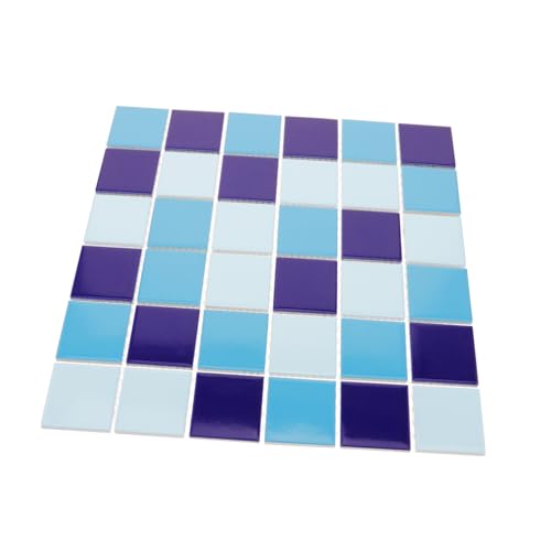 VICASKY Dekorative Blaue Keramikfliesen Mosaikstücke für Schwimmbad Küche Bad Wohnzimmer Nahtlos Langlebig Einfach zu Verlegen Farbbeständig Vielseitig für Heimdekoration VICASKY Dekorative Blaue Keramikfliesen Mosaikstücke für Schwimmbad Küche Bad Wohnzimmer Nahtlos Langlebig Einfach zu Verlegen Farbbeständig Vielseitig für Heimdekoration von VICASKY