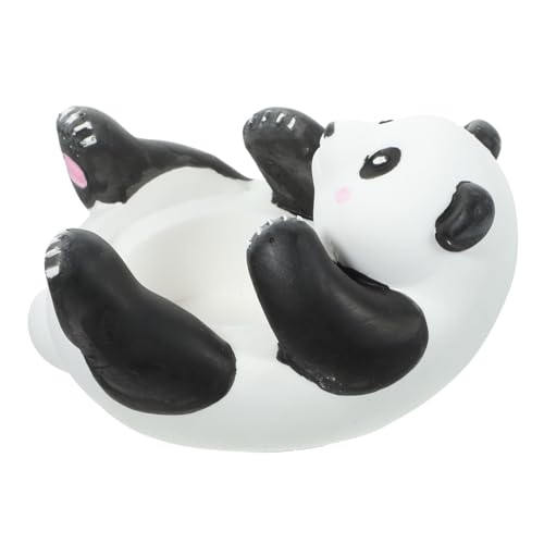 VICASKY Dekorativer Panda Kerzenhalter aus Gips Lustiger Tisch Centerpiece für Romantische Anlässe Vielseitig Einsetzbar als Kerzenständer oder Deko Element von VICASKY