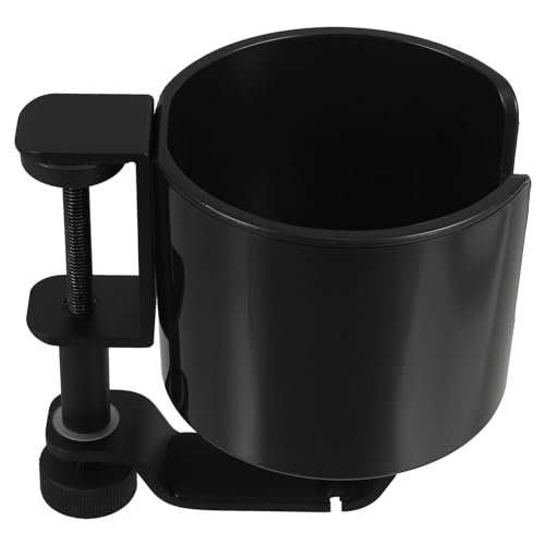 VICASKY Desktop Becherhalter mit Drehbarem Kopfhörerhaken Stabiler Tischclip für Kaffeetasse Rotationsfunktion für Büro und Gaming von VICASKY