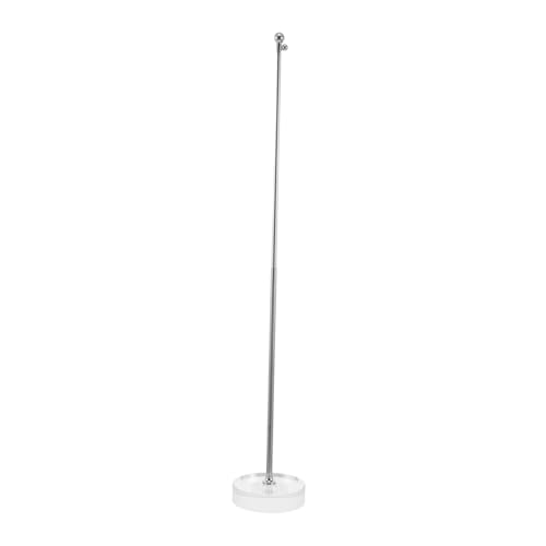 VICASKY Desktop Flagpole Holder Adjustable Stainless Steel Telesoping Flag Stand for Home and Office Decor Durable and Stable Base for Miniature Flags von VICASKY