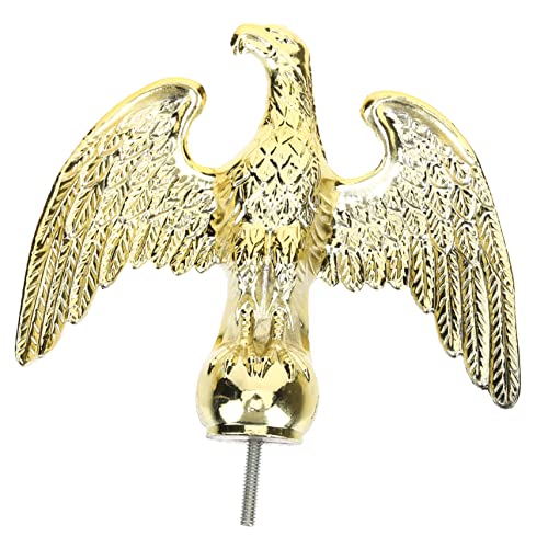 VICASKY Eagle Fahnenmast Topper Dekoratives Adler Endstück für Gartenfahnenmast Robustes Design Einfache Installation für Outdoor Flaggenstangen von VICASKY