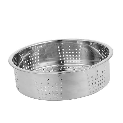 VICASKY Edelstahl Dämpfeinsatz mit Gleichmäßig Verteilten Löchern Spülmaschinenfest Robustes Dampfgaren Zubehör für Kochtöpfe und Küchenbedarf Vielseitiger Steamer Korb von VICASKY