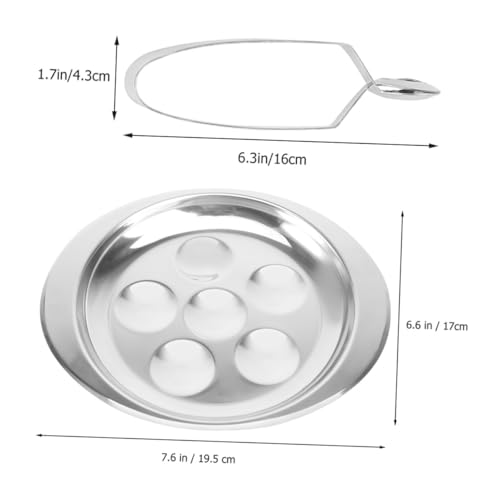 VICASKY Edelstahl Escargot Backform Fächer Snail Baking Dish mit Escargot Zange Hitzebeständig Spülmaschinengeeignet Langlebiges Serviergeschirr für Zuhause und Restaurant von VICASKY