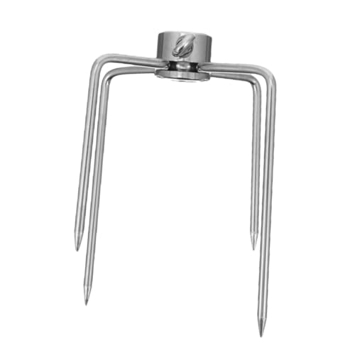 VICASKY Edelstahl Grillspieße Rotisserie Fleischgabeln Bbq Fleischklammern Rostfrei Leicht Tragbar Für Drehspieß Grillzubehör Robust Und Sicher von VICASKY