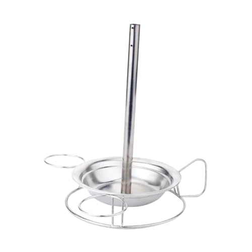 VICASKY Edelstahl Hähnchenhalter mit Platten Vertikaler Grillständer für Ofen und Grill Robustes Geflügel Backofen Gasgrill Outdoor Camping zum Saftigen Braten und Grillen von VICASKY