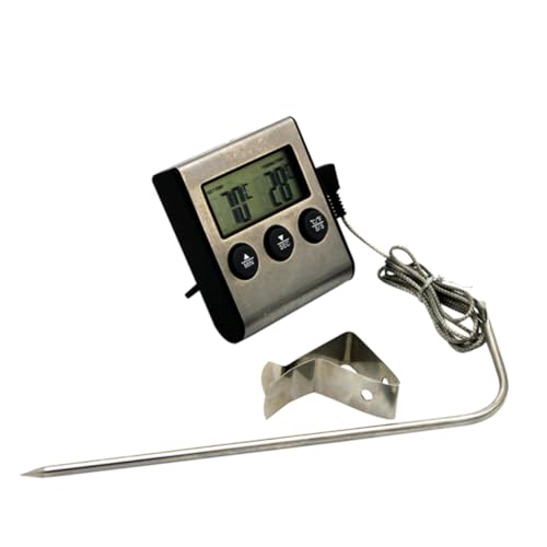 VICASKY Edelstahl Küchen Backofenthermometer mit Clip Präzises Bbq Fleischthermometer für Ofen und Grill Zuverlässiges Food Thermometer zur Innentemperaturmessung Robust und Langlebig VICASKY Edelstahl Küchen Backofenthermometer mit Clip Präzises Bbq Fleischthermometer für Ofen und Grill Zuverlässiges Food Thermometer zur Innentemperaturmessung Robust und Langlebig von VICASKY