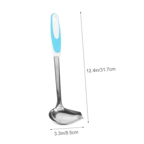 VICASKY Edelstahl Soßenlöffel mit Rutschfestem Schrägem Ausgießer Robust und Leicht zu Reinigen für Saucen Dressings und Küchenbedarf zu Hause und Gastronomie von VICASKY