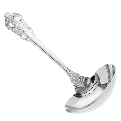 VICASKY Edelstahl Suppenkelle Großer Schöpflöffel Ergonomisch Komfortabel Für Heiße Töpfe Und Suppen Servieren Küchenhelfer Western Design Rostfrei Langlebig VICASKY Edelstahl Suppenkelle Großer Schöpflöffel Ergonomisch Komfortabel Für Heiße Töpfe Und Suppen Servieren Küchenhelfer Western Design Rostfrei Langlebig von VICASKY