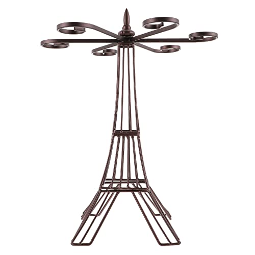 VICASKY Eiffel Tower Weinglas Rack Kreativer Weinbecherhalter Hängendes Glasregal für Tischdekoration für Hausbar Restaurant und VICASKY Eiffel Tower Weinglas Rack Kreativer Weinbecherhalter Hängendes Glasregal für Tischdekoration für Hausbar Restaurant und von VICASKY