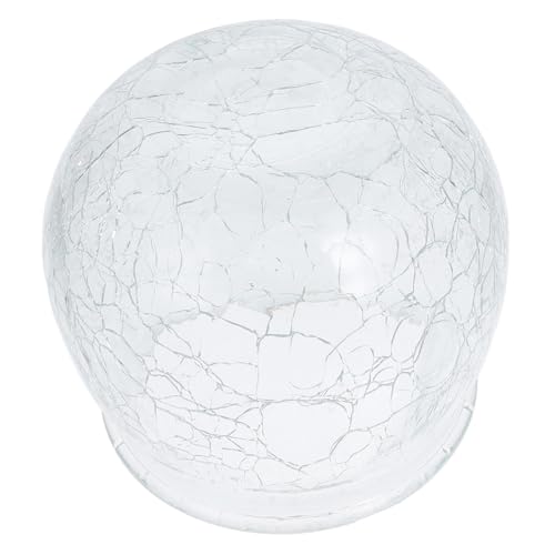 VICASKY Eisblumen glas Lampenschirm Kugelform Ø Wetterfester Lampenüberzug für Außenbeleuchtung und Gartendeko Langlebig Lichtdurchlässig Installieren Dekoratives Glasornament von VICASKY