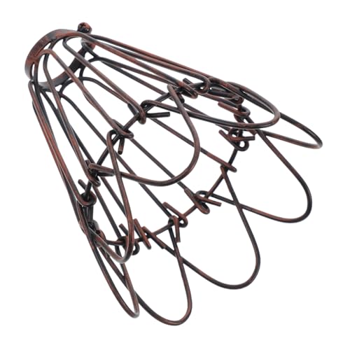 VICASKY Eisen Lampenschirm Käfig Vintage Stil Rostfarbend Draht Deckenlampe Lampenschirm Für Esszimmer Schlafzimmer Wohnzimmer Porche Hotel Dekoration VICASKY Eisen Lampenschirm Käfig Vintage Stil Rostfarbend Draht Deckenlampe Lampenschirm Für Esszimmer Schlafzimmer Wohnzimmer Porche Hotel Dekoration von VICASKY