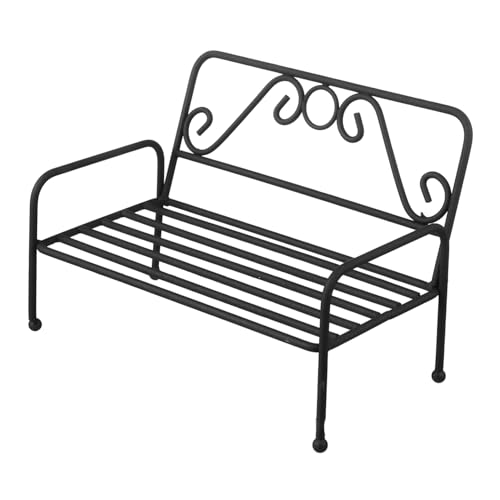 VICASKY Eisenblumenständer im Stuhl Design Langlebiger Metall Blumentopfhalter Dekorativer Pflanzenständer mit Rückenlehne Stabiler Eisenkunst Blumenständer für Garten und Innenbereich von VICASKY