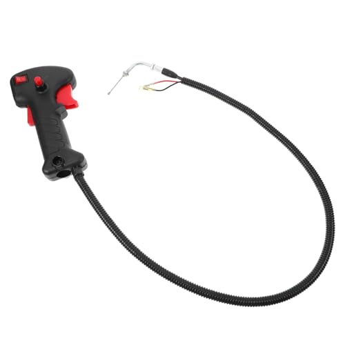 VICASKY Ergonomischer Grasmähergriff mit Gaszugverlängerung Verstellbarer Rasentrimmer handgriff für Komfortables Gartenarbeiten Passend für Motorsense Modelle von VICASKY