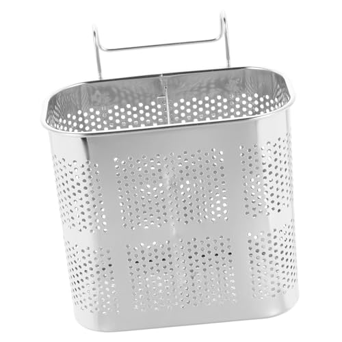 VICASKY Hängender Essstäbchenhalter Aus Edelstahl Küchenutensilien Abtropfgestell Kompakt Mit Abflusslöchern Dekorativ Für Moderne Küchen von VICASKY