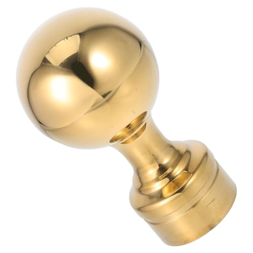 VICASKY Fahnenmast Dekorationskugel Fahnenmast Kugel Kugel Wimpel Ornamente Endstück Mastkappe Metall Ornamentkappen Kugeln Ornament Edelstahl Golden von VICASKY