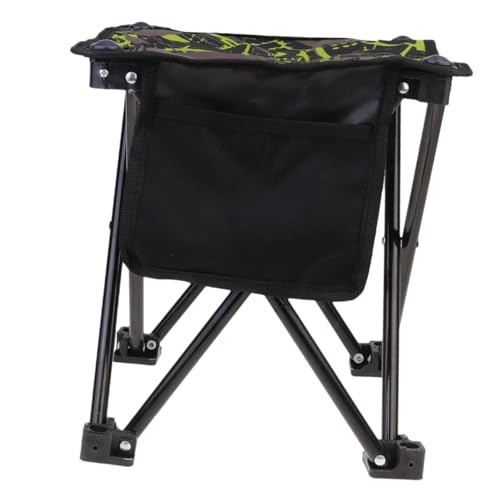 VICASKY Faltbarer Angelsitz mit Edelstahlgestell Ultraleichter Campingstuhl für Outdoor Angeln Wandern und Reisen Kompakter Klapphocker für Terrasse Garten und Strand Tragbarer Sitzhocker von VICASKY