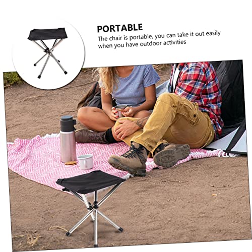 VICASKY Faltbarer Campingstuhl aus Edelstahl Leichter Tragbarer Angelhocker Klappbarer Outdoor Sitz für Garten Reisen Sportveranstaltungen Kompakt und Robust Großes Modell von VICASKY