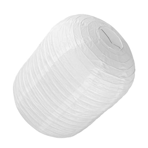 VICASKY Faltbarer DIY Papier Lampion Lampenschirm Rund Weiß zum Aufhängen Dekorative Laterne für Geburtstags Neujahrsfeiern Kreative Handarbeit Wohnaccessoire von VICASKY